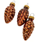 Üveg fenyő akasztós eszpresszó  6cm 12db-os