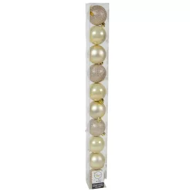 Műanyag gömb gyöngy 6cm 10db-os