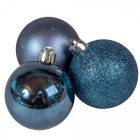 Műanyag gömb éjkék 6cm 10db-os