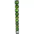 Műanyag gömb fenyő zöld 6cm 10db-os