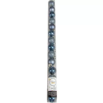Műanyag gömb éjkék 3cm 14db-os