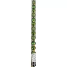 Műanyag gömb fenyő zöld 3cm 14db-os