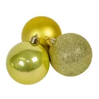 Műanyag gömb pisztácia 6cm 10db-os