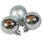 Műanyag gömb ezüst 4cm 16db-os