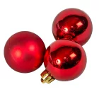 Műanyag gömb karácsony piros 4cm 16db-os
