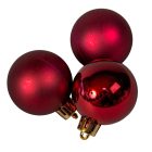 Műanyag gömb bordó 4cm 16db-os