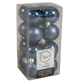 Műanyag gömb éjkék 4cm 16db-os