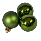 Műanyag gömb fenyő zöld 4cm 16db-os