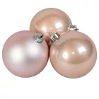 Műanyag gömb rózsaszín 8cm 6db-os