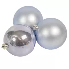 Műanyag gömb homályos kék 8cm 6db-os