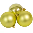 Műanyag gömb pisztácia 8cm 6db-os