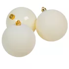 Műanyag gömb gyapjú fehér 10cm 4db-os