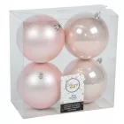 Műanyag gömb rózsaszín 10cm 4db-os