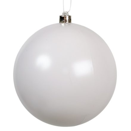 Műanyag gömb téli fehér 14cm
