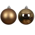 Műanyag gömb pekándió barna  8cm 6db-os