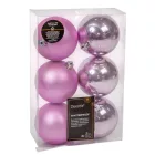 Műanyag gömb lila szellő  8cm 6db-os