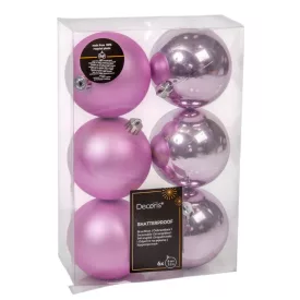 Műanyag gömb lila szellő  8cm 6db-os