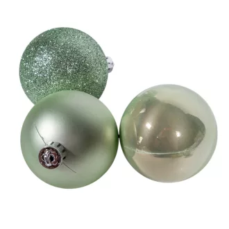 Műanyag gömb jeges menta 6cm 10db-os