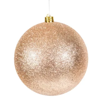 Műanyag gömb glitteres gyöngy 14cm