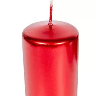 Metál adventi gyertya 80x50mm piros 4db/csom (db ár)