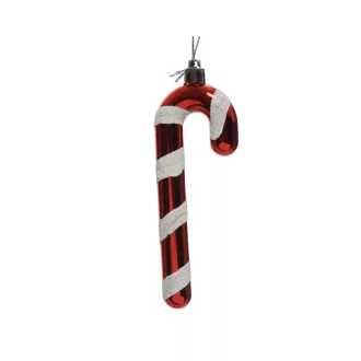 Cukorpálca akasztós műa piros-fehér 12cm 2db-os