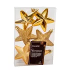 Csillag műa. világosarany 7,5cm  6db-os