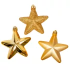 Csillag műa. világosarany 7,5cm  6db-os