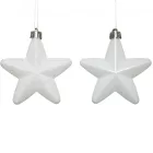 Csillag műa. fehér 7,5cm  6db-os