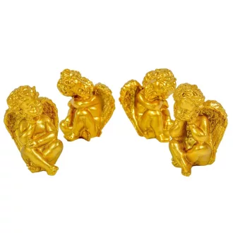 Angyal ülő arany poly M5cm 4db-os