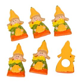 Madárijesztő lány poly 4,5cm 6db-os