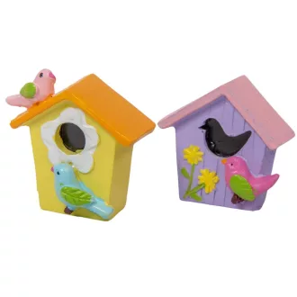 Madárház poly színes M5cm