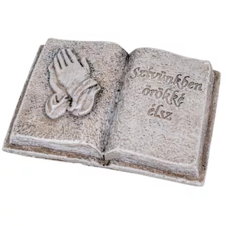Könyv Szívünkben örökké élsz felirattal poly 9x6cm
