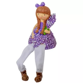 Lógólábú levendula lány poly M10cm 