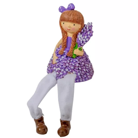 Lógólábú levendula lány poly M10cm 