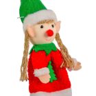 Manógyerek akasztós csengős sapival textil 15cm