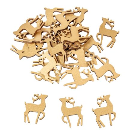 Szarvas fa arany 3cm 24db-os