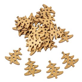 Fenyő fa arany 3,5cm 24db-os