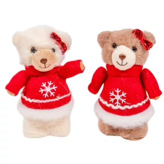 Maci pulcsiban textil 10cm