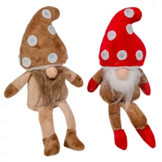 Lógólábó gomba kalapos manó textil M17cm