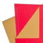 Csomagoló fólia 2 oldalas arany-vörös 58x58cm 20db-os