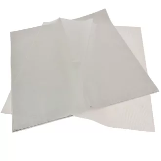   Csomagoló fólia transzparens csíkos ezüst 58x58cm 20db-os