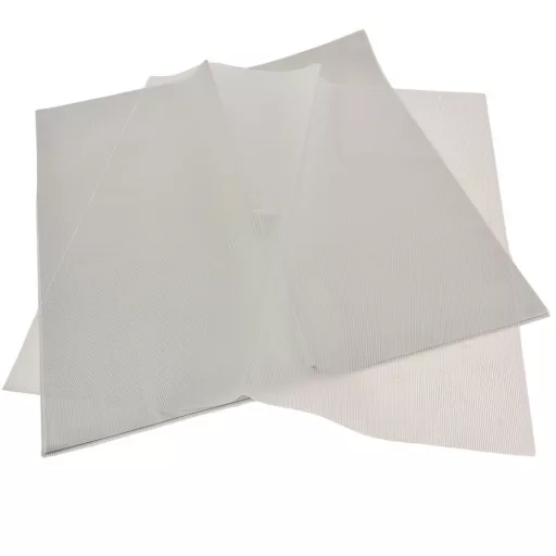Csomagoló fólia transzparens csíkos ezüst 58x58cm 20db-os