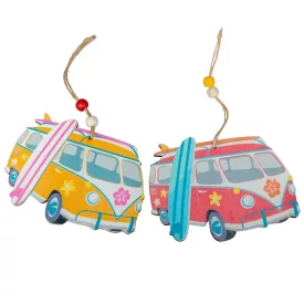 Akasztós szörfdeszkás autó dísz 12cm