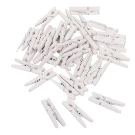 Fa csipesz fehér 3cm 36db-os