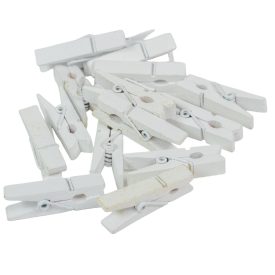 Csipesz fa fehér 3,5cm  16db-os