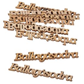 Ballagásodra felirat fa natúr 6cm 10db-os