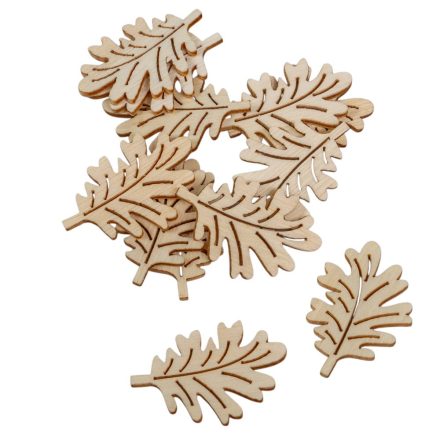 Falevél fa natúr 4,2cm 12db-os