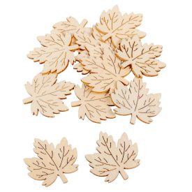 Juhar falevél fa natúr 3,8cm 12db-os