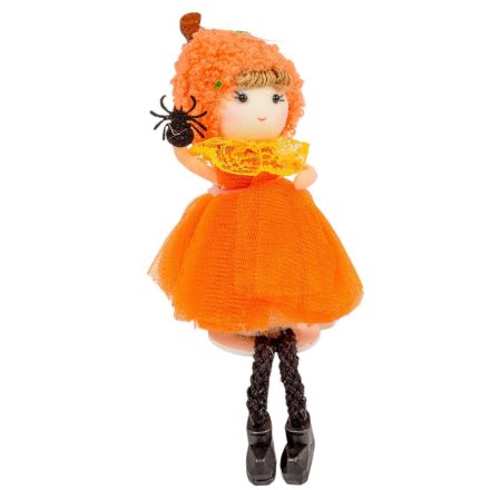 Lógólábú halloween textil lányka 11cm