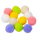 Textil golyó színes 3,5cm 12db-os